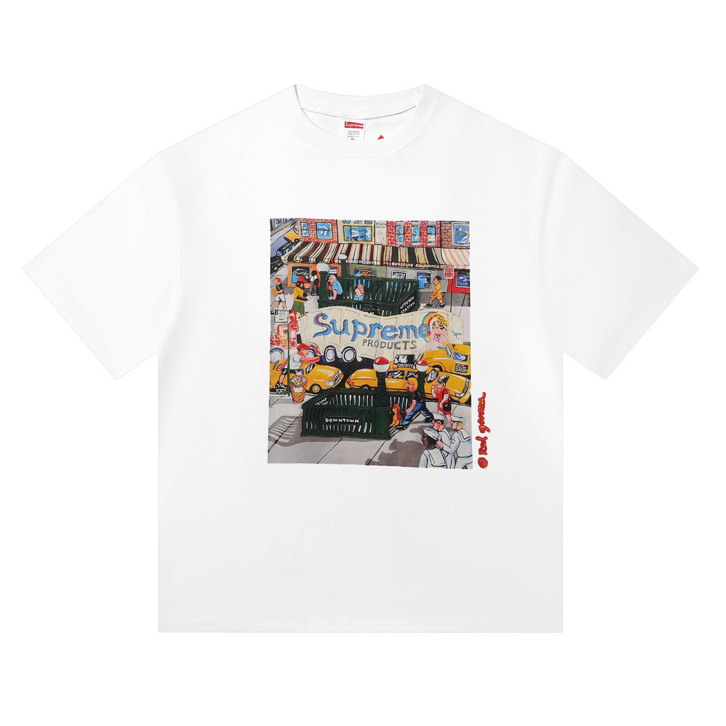 Supreme Manhattan Street Scene Graphic T-Shirt
