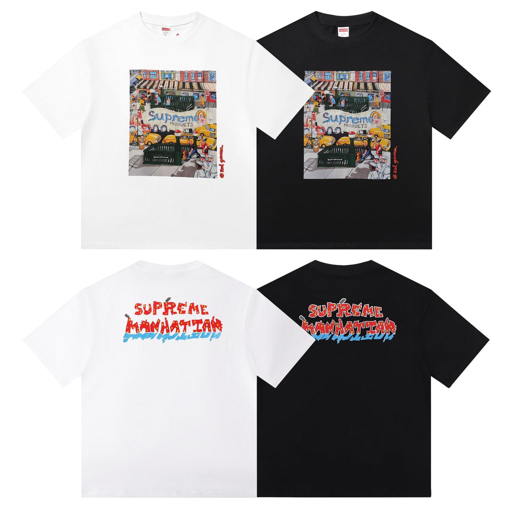Supreme Manhattan Street Scene Graphic T-Shirt