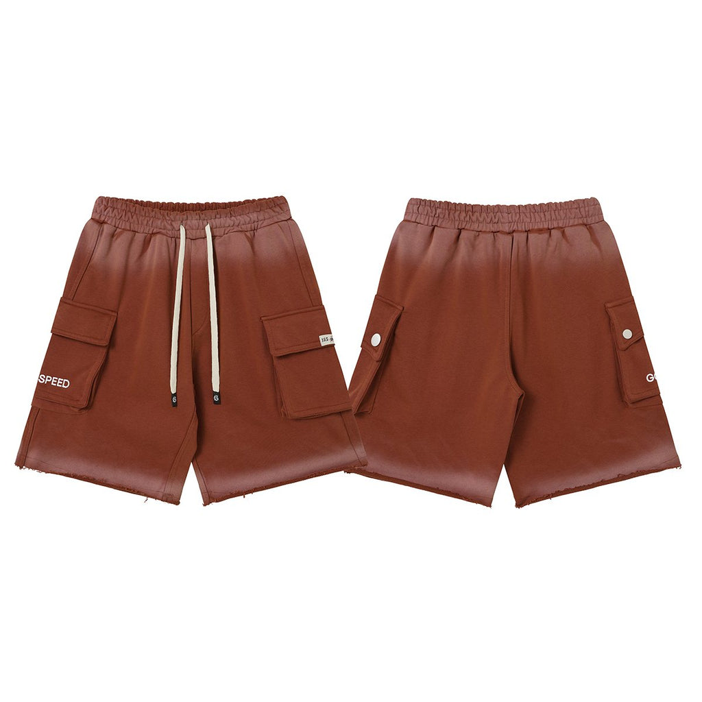 Godspeed Embroidered Cargo Sweat Shorts