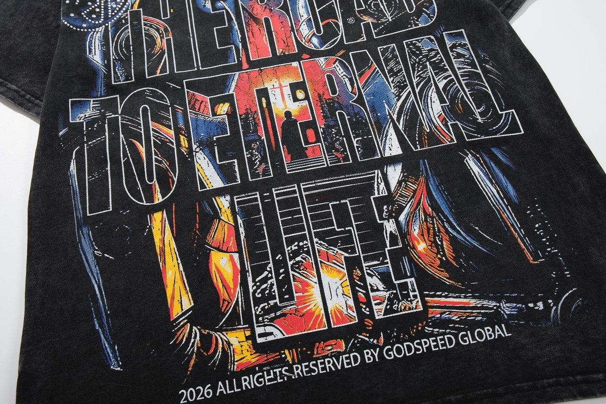 MAJESTIK Astronaut Graphic Short-Sleeve T-Shirt