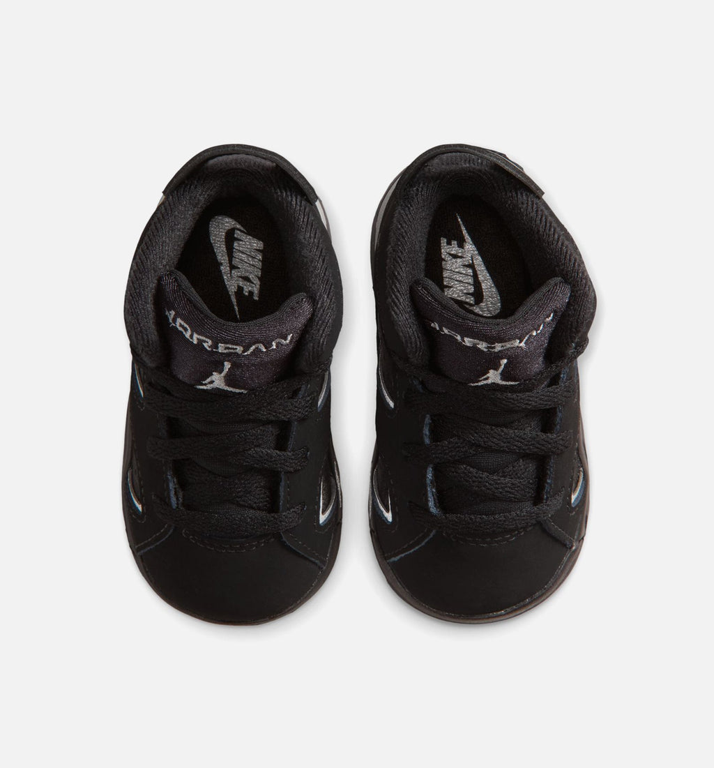 Air Jordan 6 Cap & Gown – Infant & Toddler Lifestyle Shoe | Black/Reflective Silver