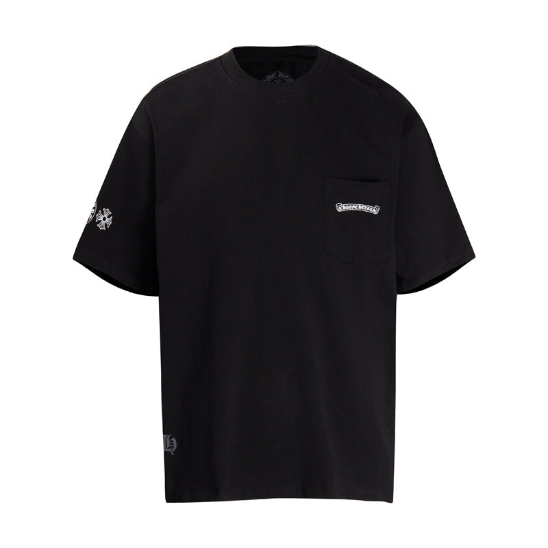 Chrome Hearts Multi-Color Cemetery Cross Short Sleeve T-shirt 6052