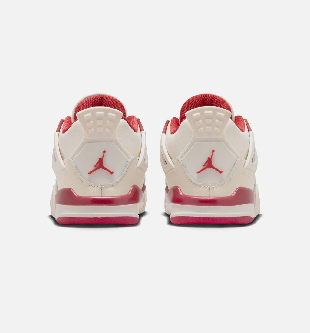 Air Jordan 4 Retro Valentine's Day Baby & Toddler Shoes - Ivory/Red