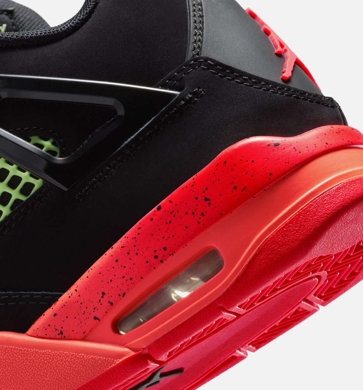 Air Jordan 4 Retro Black Infrared 23 Grade School Lifestyle Shoes - Black/Infrared 23/Bright Mango