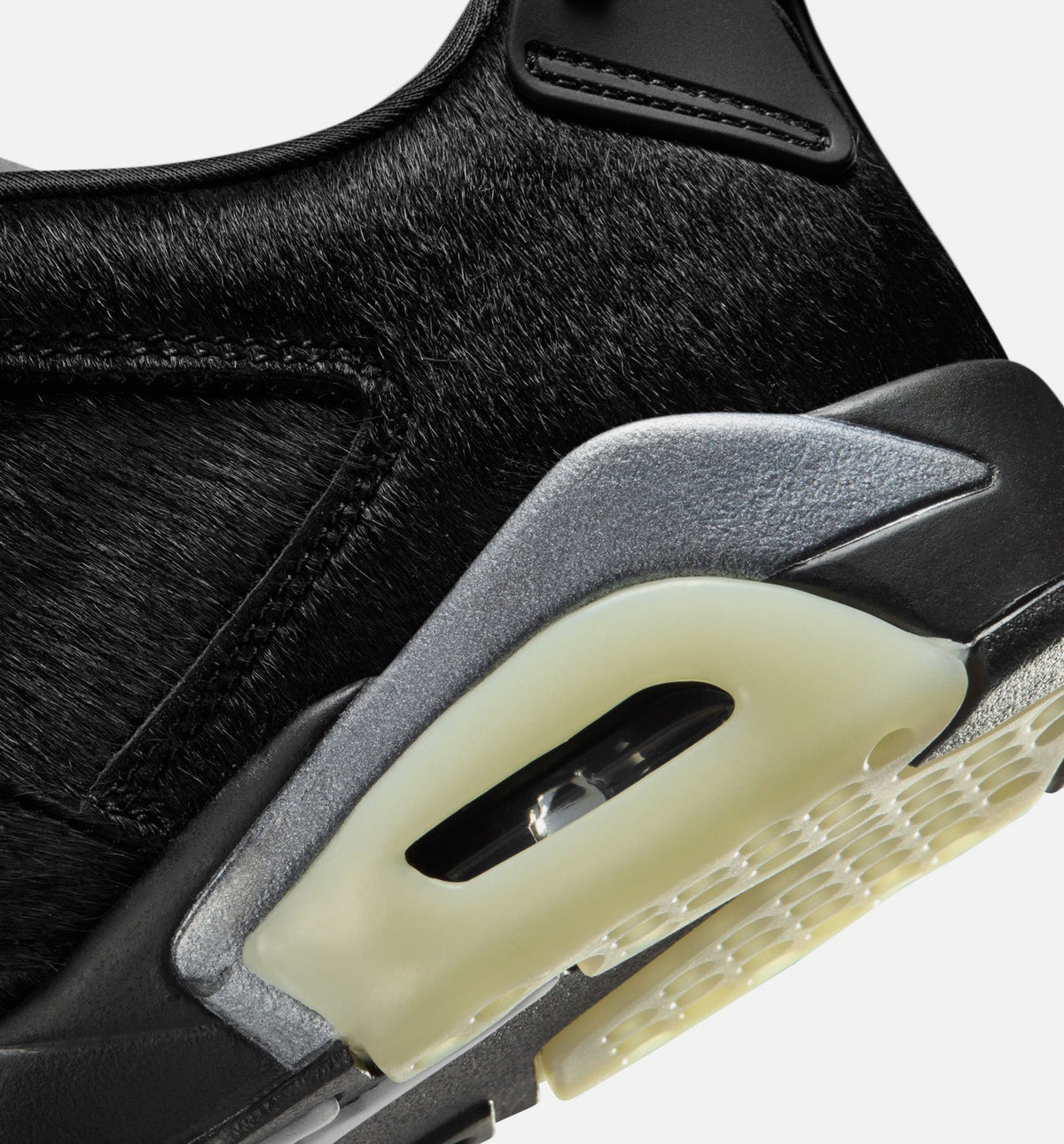 Air Jordan 6 Retro Low Blackout Women's Lifestyle Shoes - Black/Black
