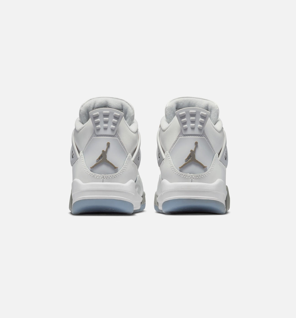 Air Jordan 4 Retro Blue Chill – Grade School Lifestyle Shoe in Photon Dust/Blue Chill/Flat Pewter/White/Blue Tint