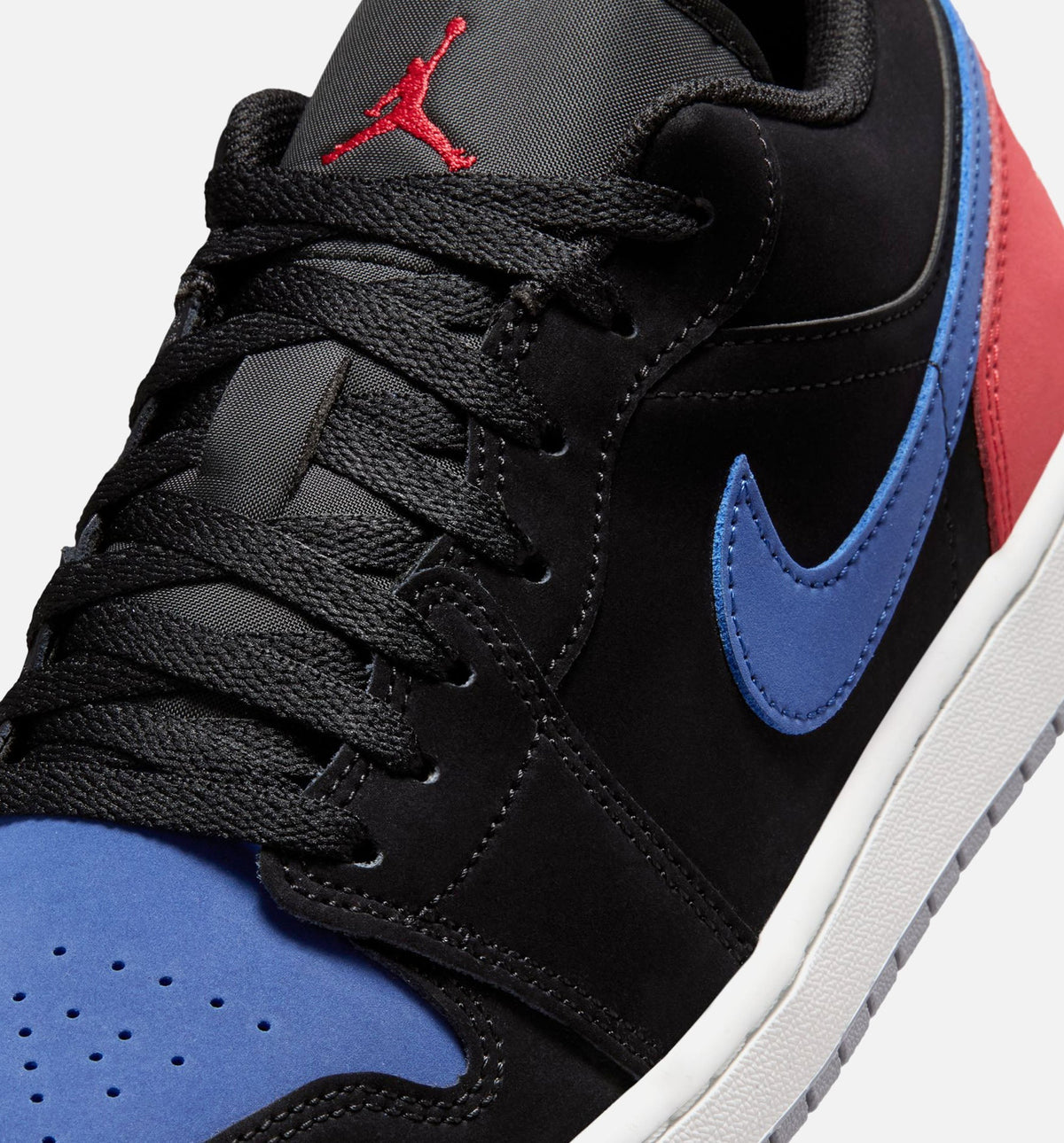 Air Jordan 1 Low Men's Shoes - Black/White/True Blue/Red