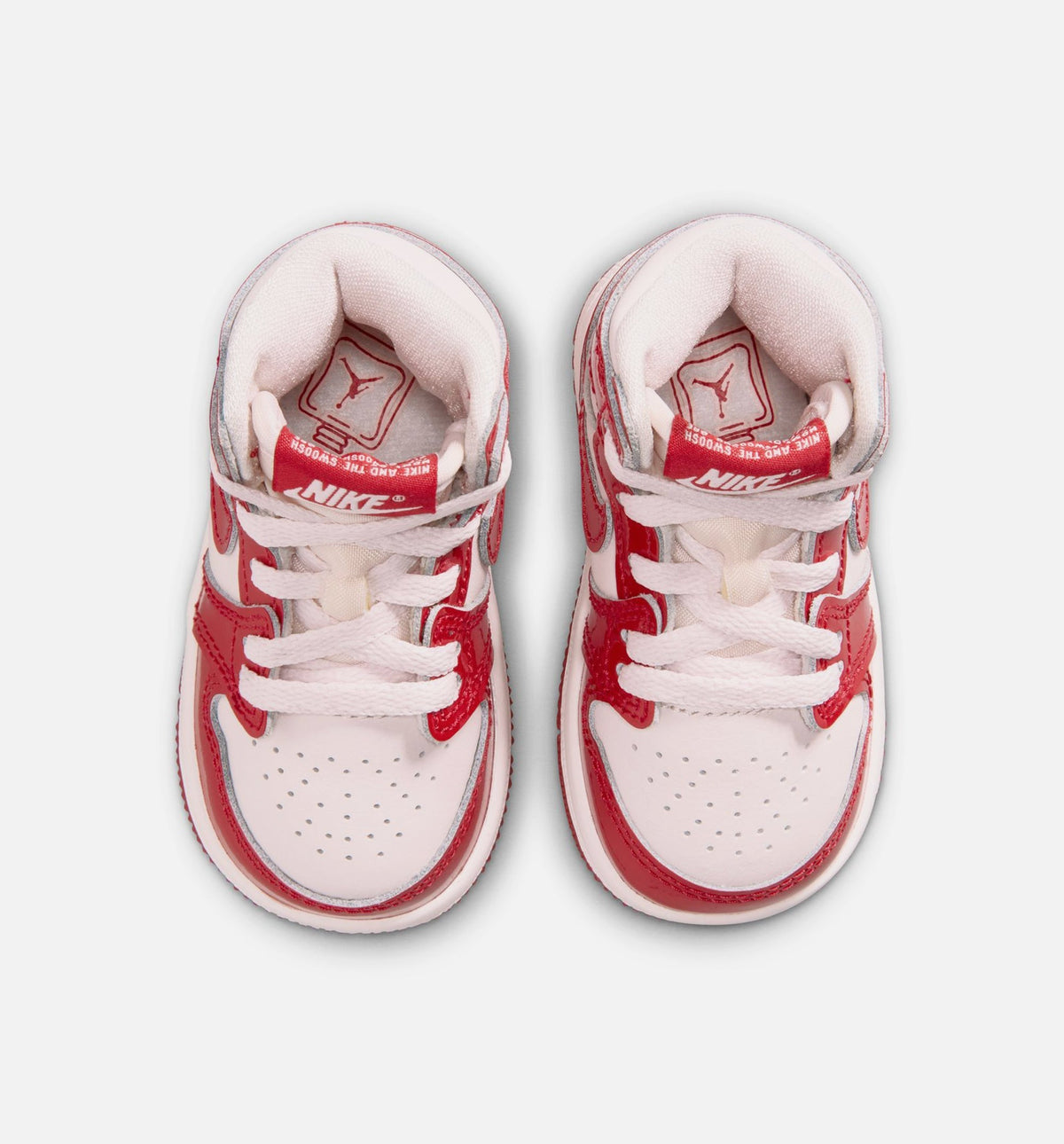 Air Jordan 1 Retro High OG Nails And Grails Baby & Toddler Sneakers - University Red / Metallic Silver