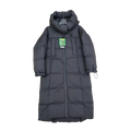 New Balance Hooded Long Puffer Coat | Black | Women's Winter Coat