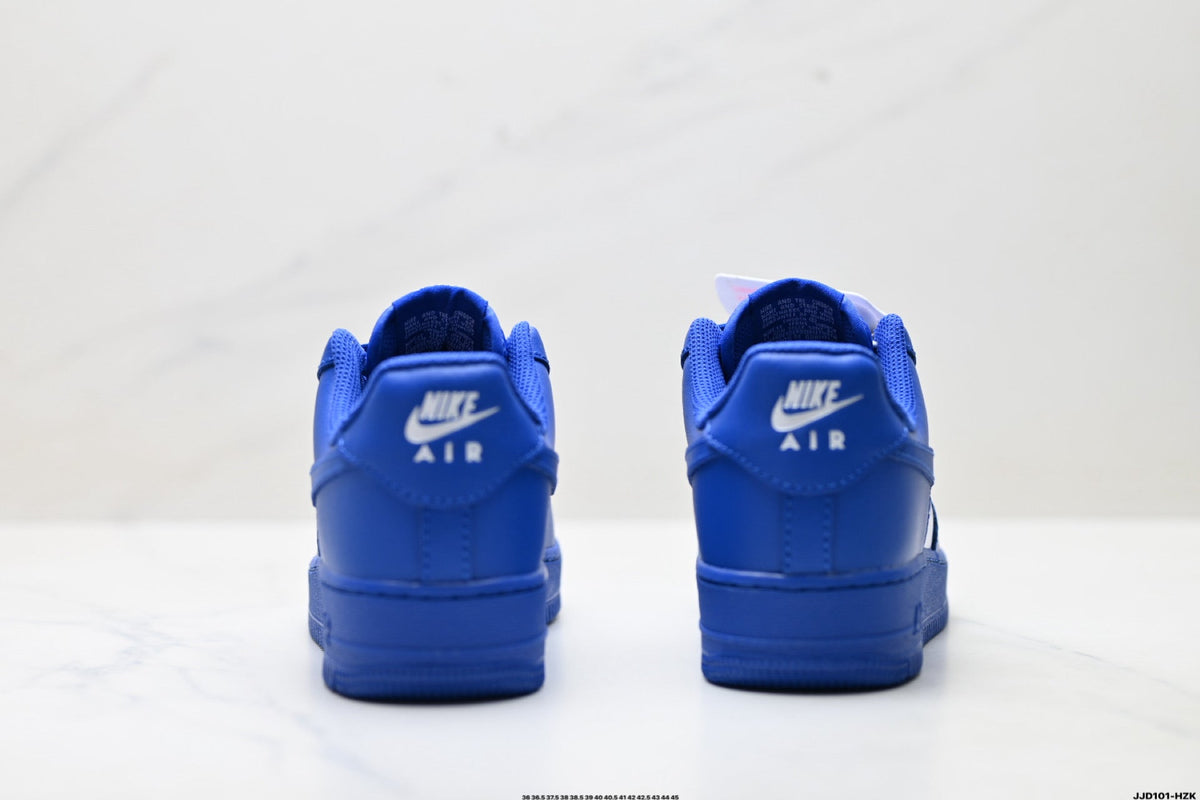Nike Air Force 1 Low Royal Blue Tonal Unisex Sneakers Style 01