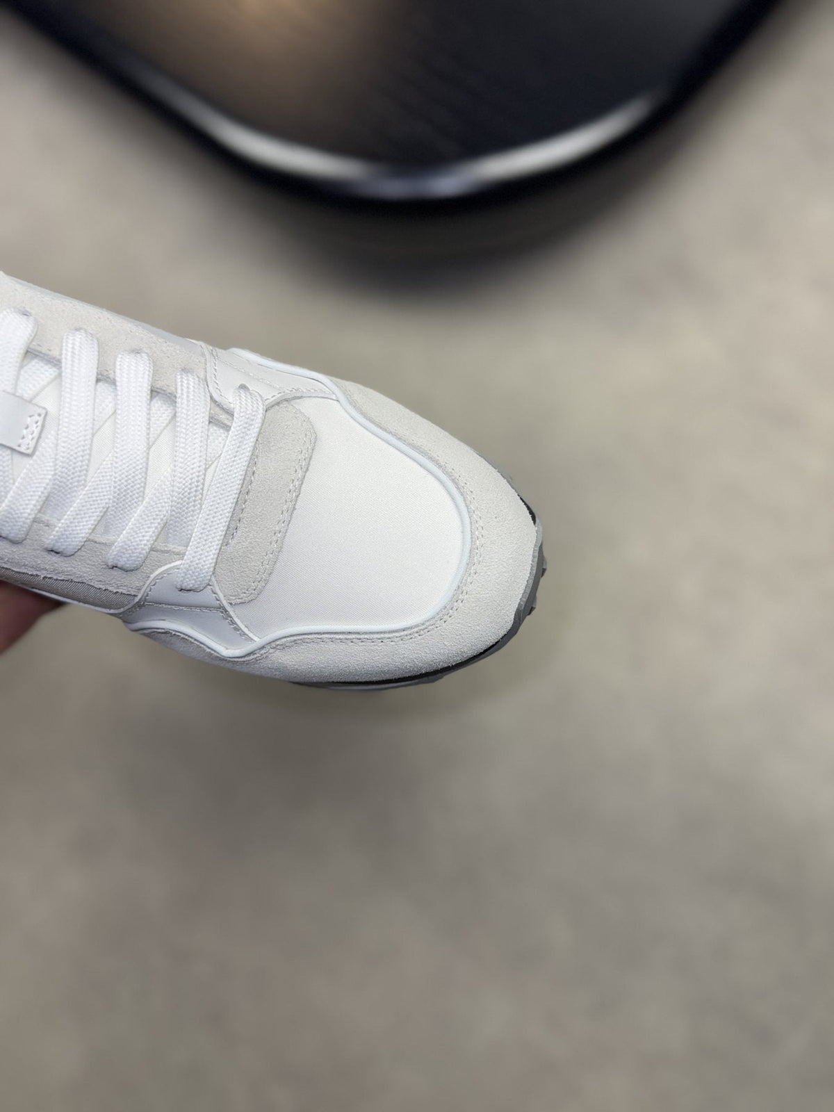 Givenchy White and Light Gray Low-Top Sneakers