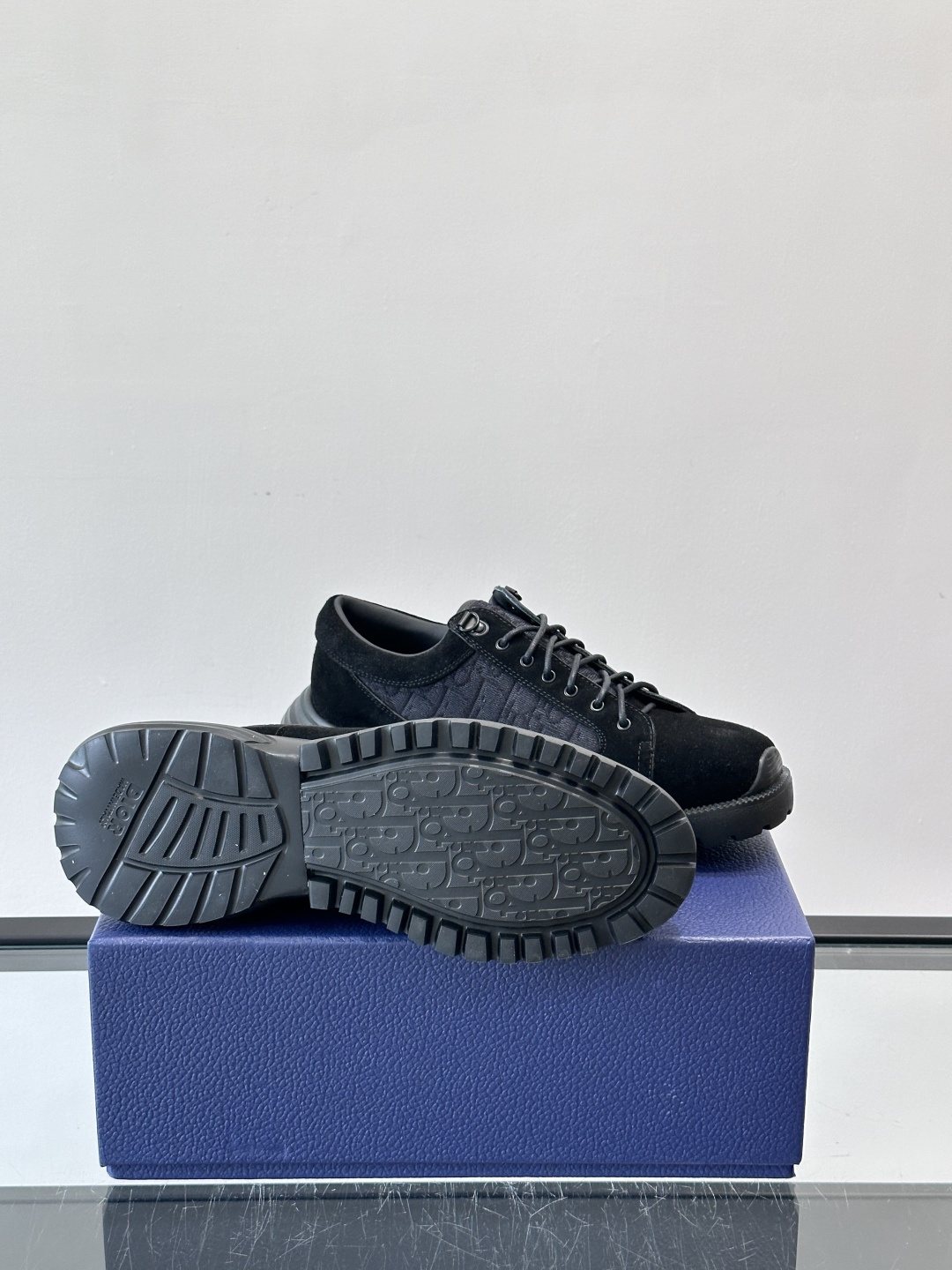 Dior Black Lace-Up Derby Shoes