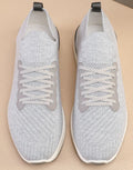 Brunello Cucinelli Light Gray Knit Sneakers