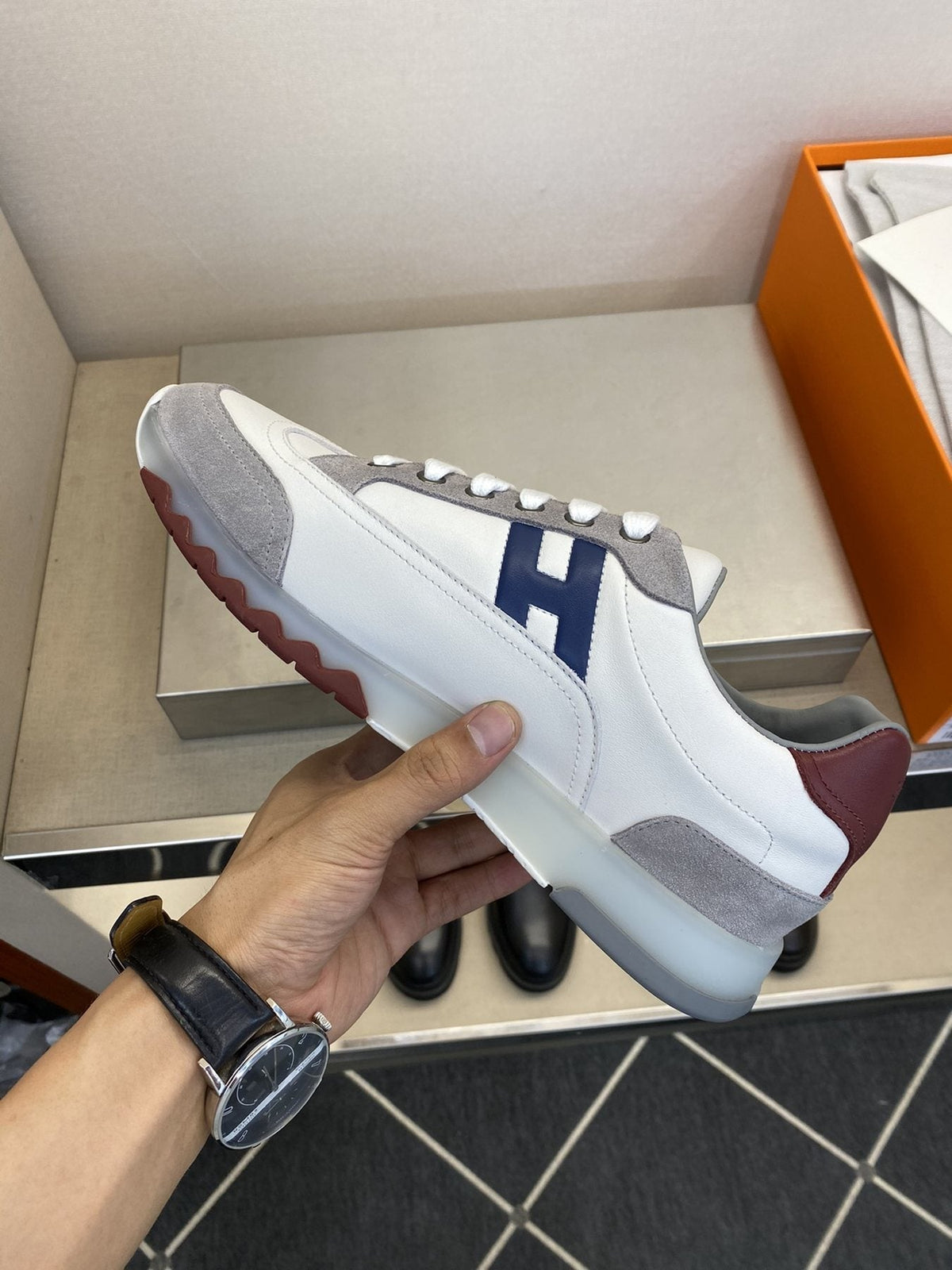 Men's Color-Block Low-Top Sneakers