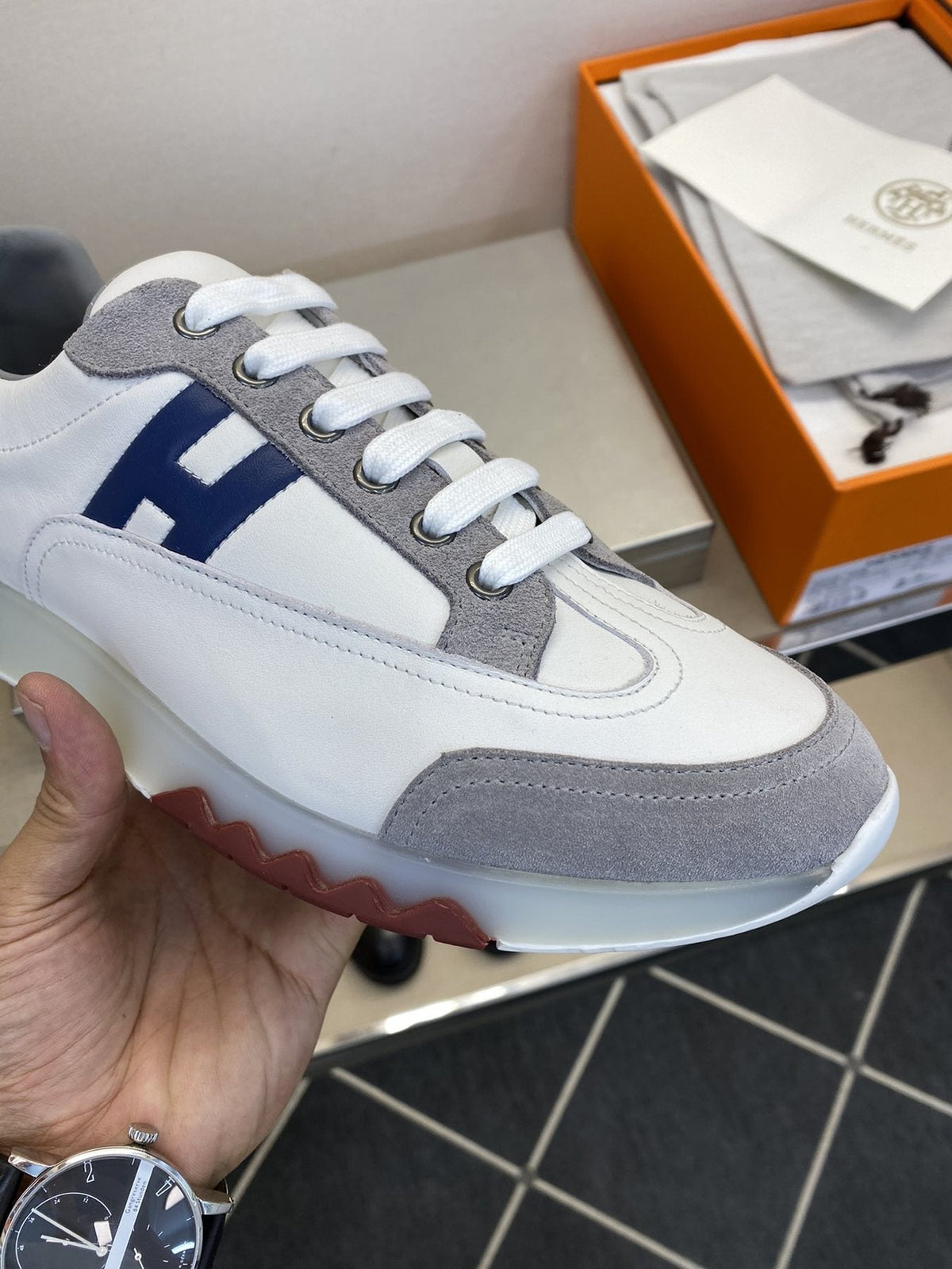Men's Color-Block Low-Top Sneakers