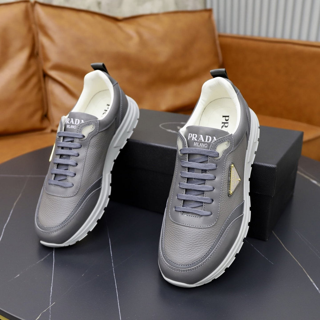 Prada Men's Paneled Lace-Up Sneakers