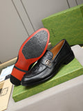Gucci Black Logo Hardware Loafers