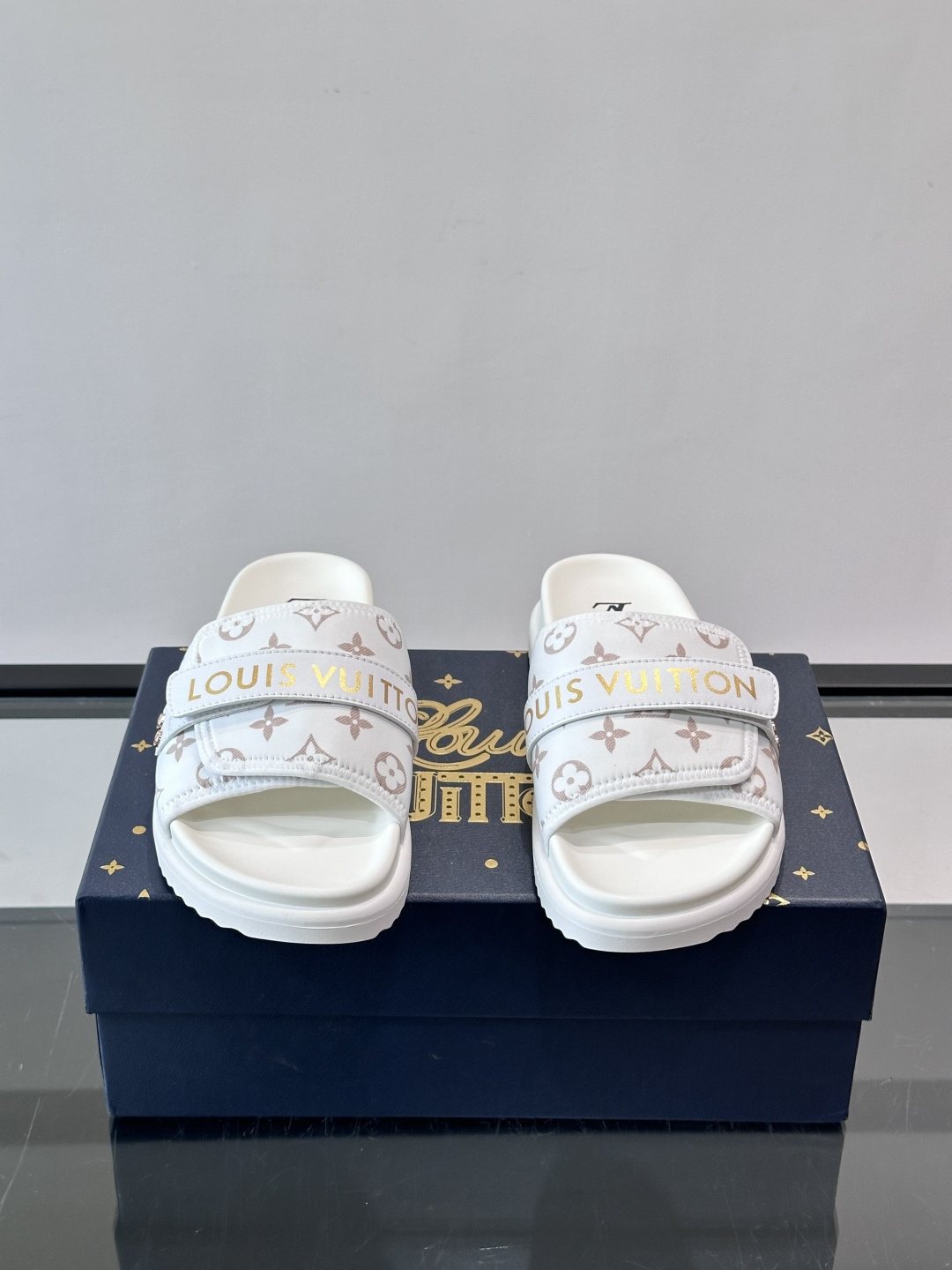 Louis Vuitton Two-Strap Slide Sandals - Open Toe