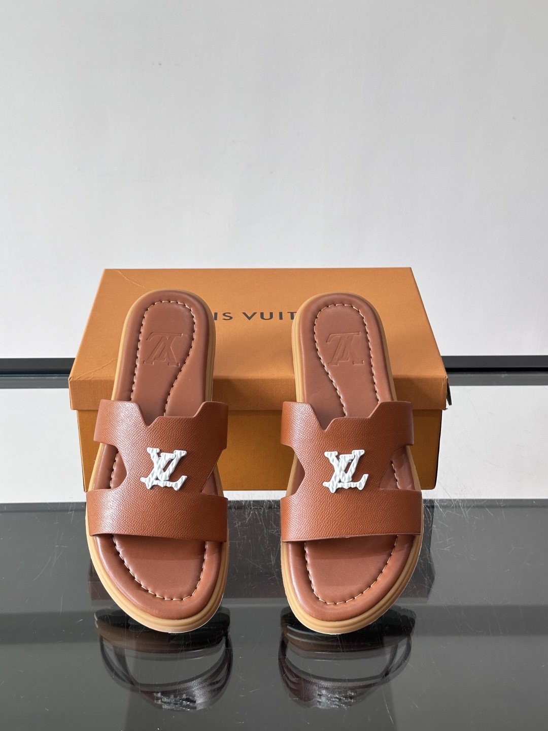 Louis Vuitton Isola Monogram Slide Sandals - Rubber Sole