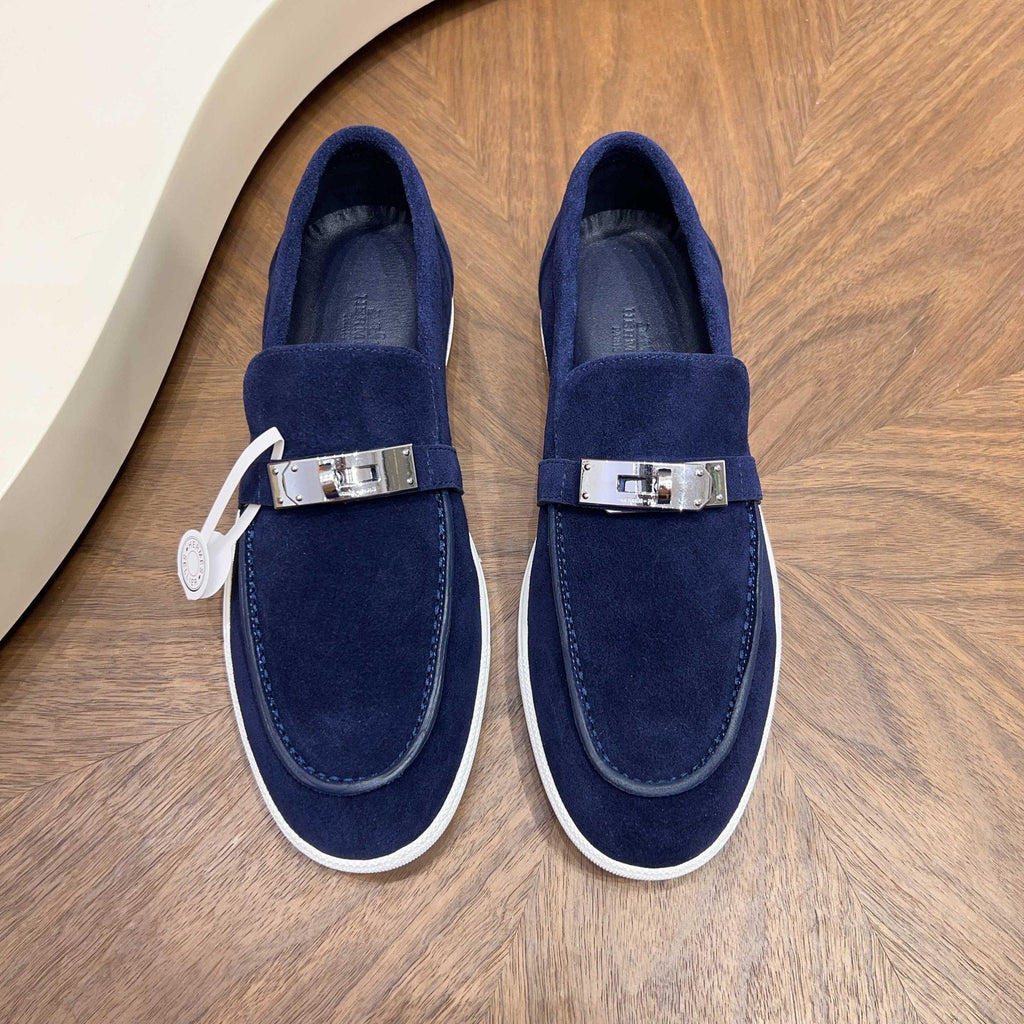 Hermès Men's Textured Bar Loafers