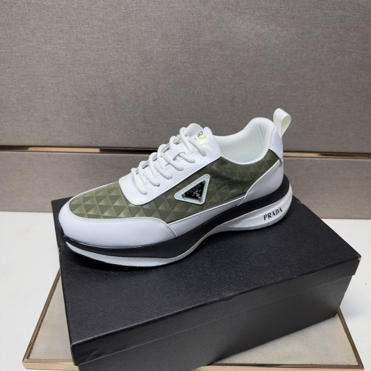 Prada Quilted Panel Sneakers