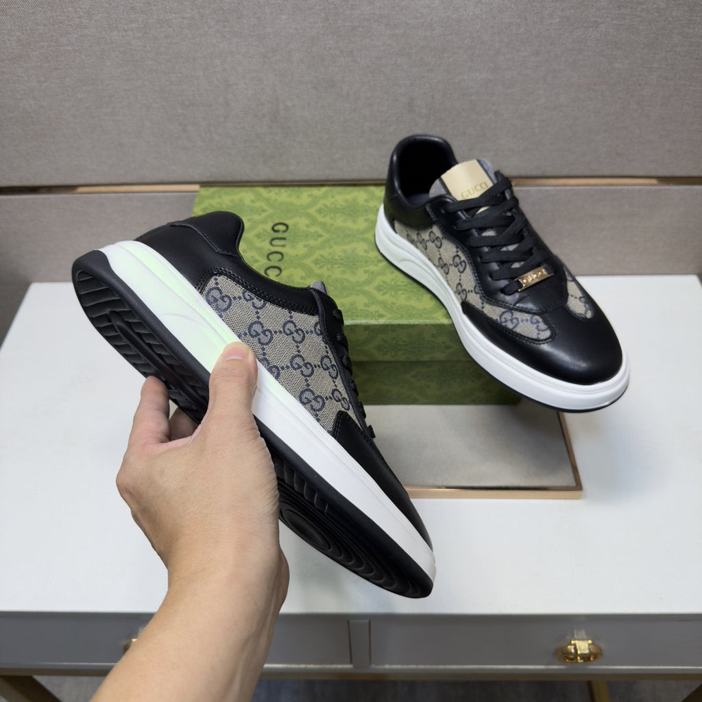 Gucci Men's Patterned-Panel Sneakers