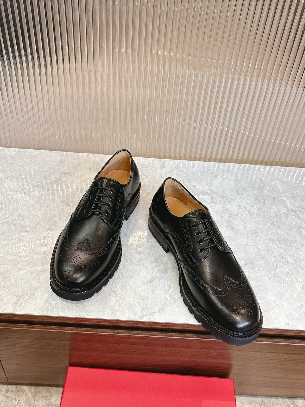 Ferragamo Men's Brogue Derby Shoes