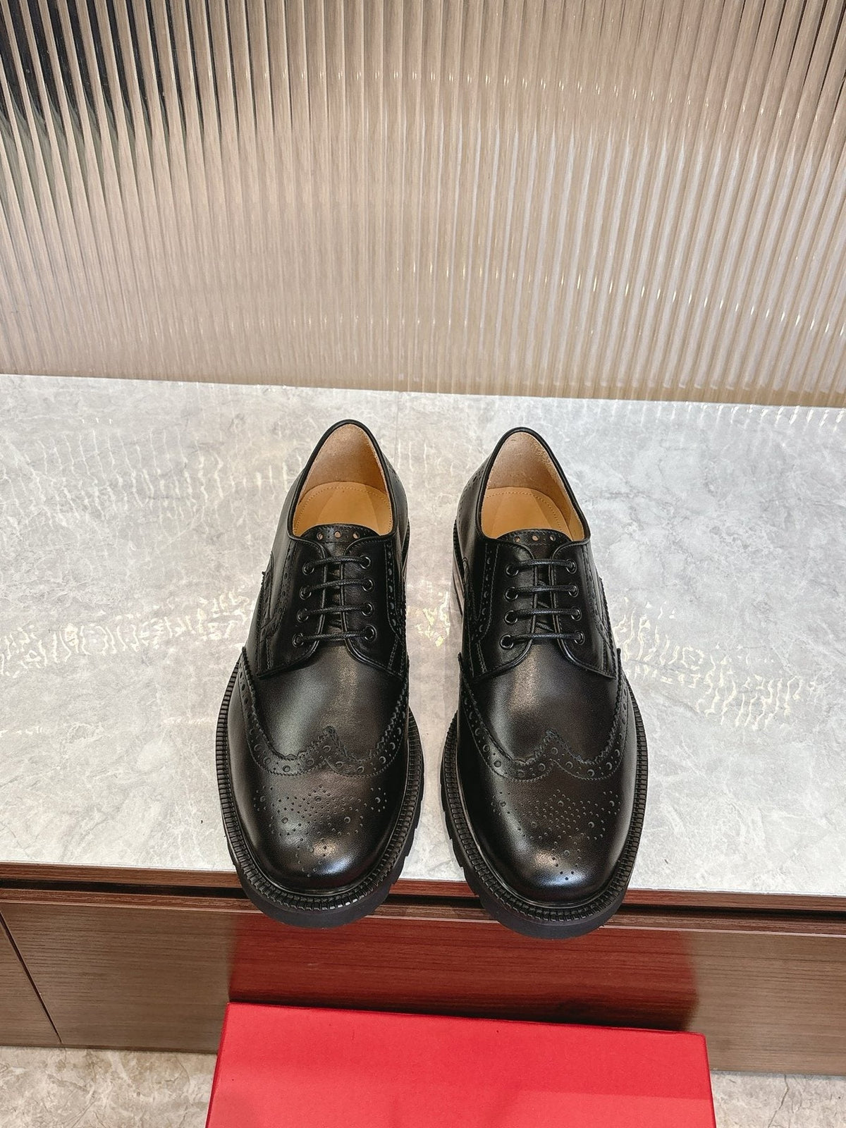 Ferragamo Men's Brogue Derby Shoes
