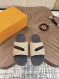 Loro Piana Cross-Strap Slide Sandals