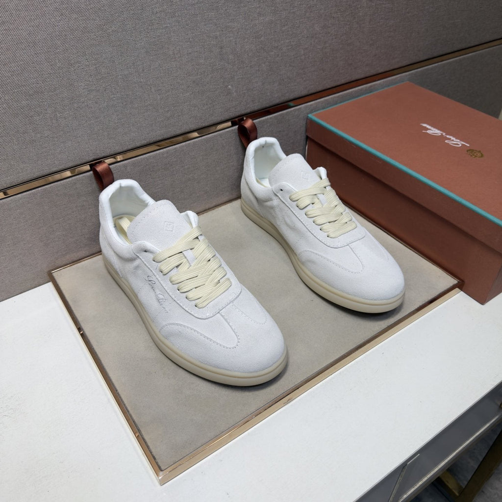 Loro Piana Men's Paneled Low-Top Sneakers