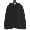 Gucci Small-Logo Full-Zip Hoodie - Black